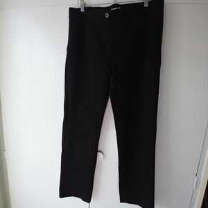 Betabrand Dress Yoga Straight Leg Pants Black SZ XL